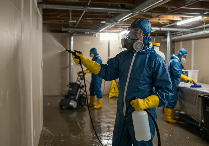 Basement Sanitization and Antimicrobial Treatment process in Greenville, MO